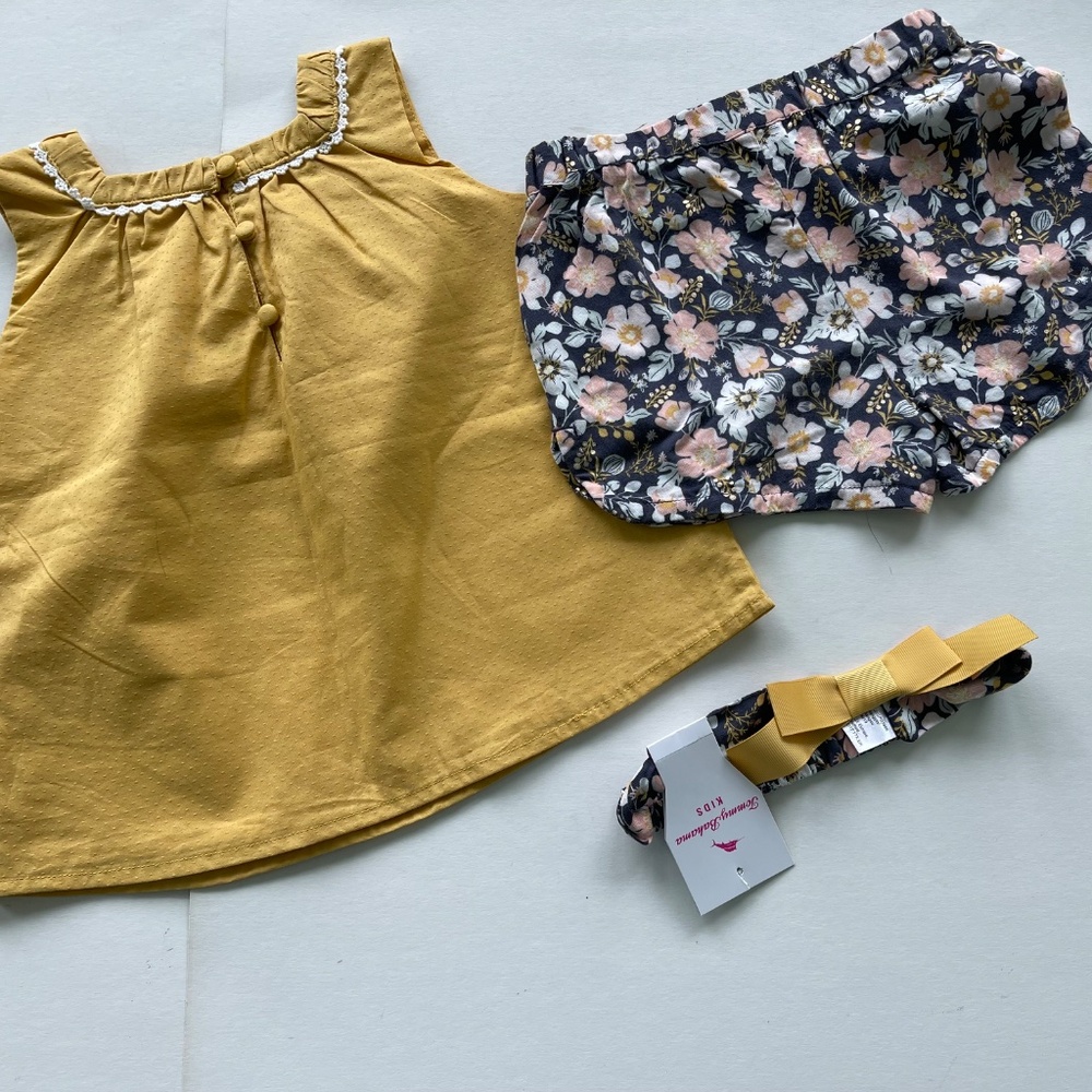NEW Tommy Bahama Kids 3 pc Shorts set Girls 3T - Picture 11 of 12